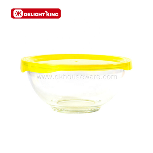 5Pcs Glass Mixing Bowls With Lids Nested Accessories